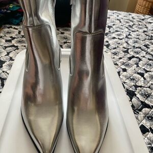 Silver Women's Boots